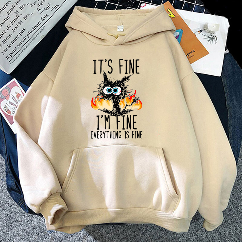 Plant Parent Hoodie - 2025 Plus Size Cat Its Fine