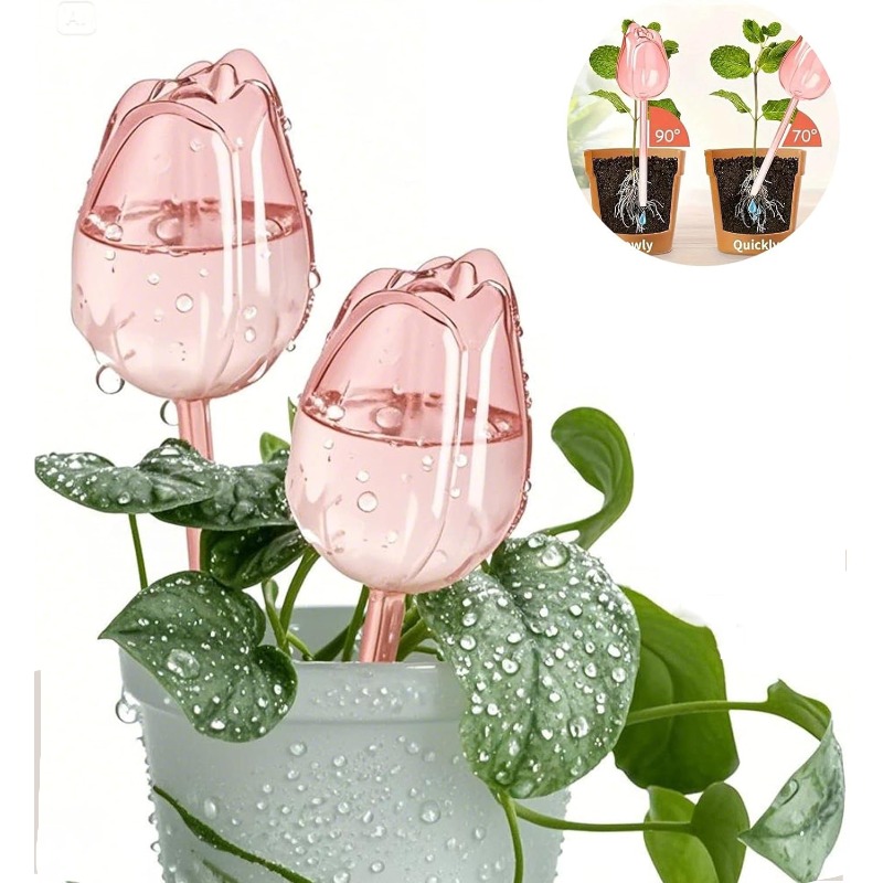 Pink Tulip Plant Watering Ball - огляд і ціна Plant Parenting