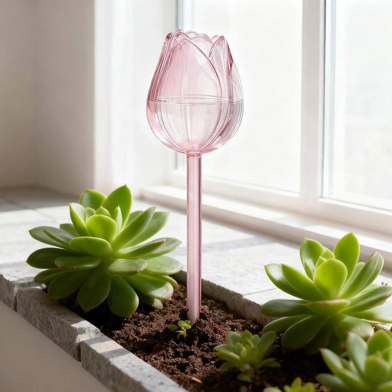 Pink Tulip Plant Watering Ball - огляд і ціна Plant Parenting