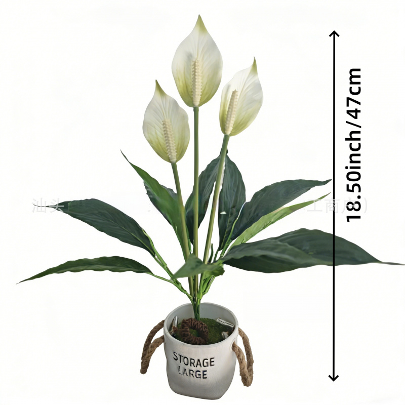 Large Artificial Peace Lily Pl - огляд і ціна Peace Lily White