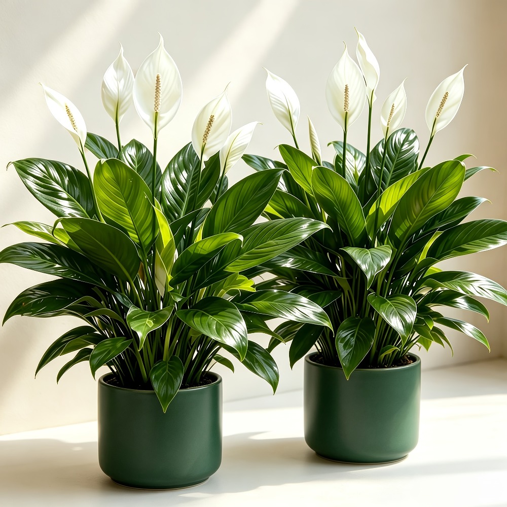 2 Piece High Quality Large Art - огляд і ціна Peace Lily White