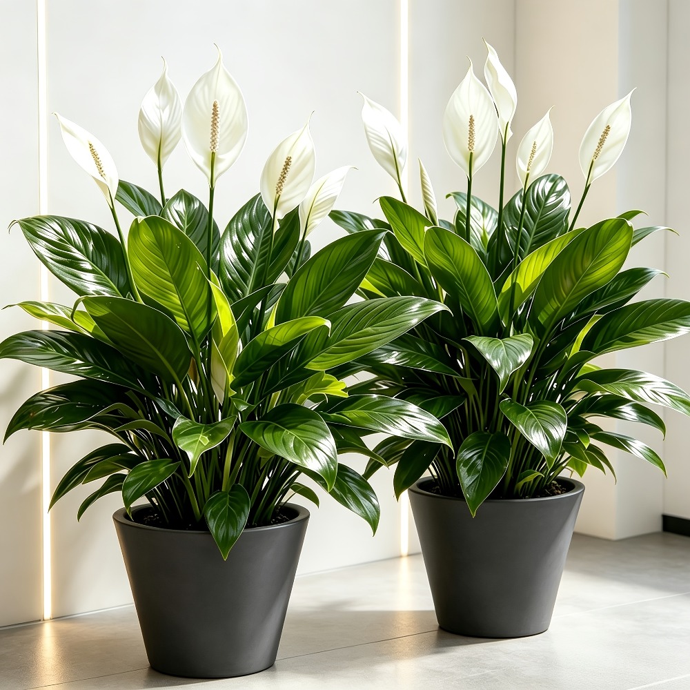 2 Piece High Quality Large Art - огляд і ціна Peace Lily White